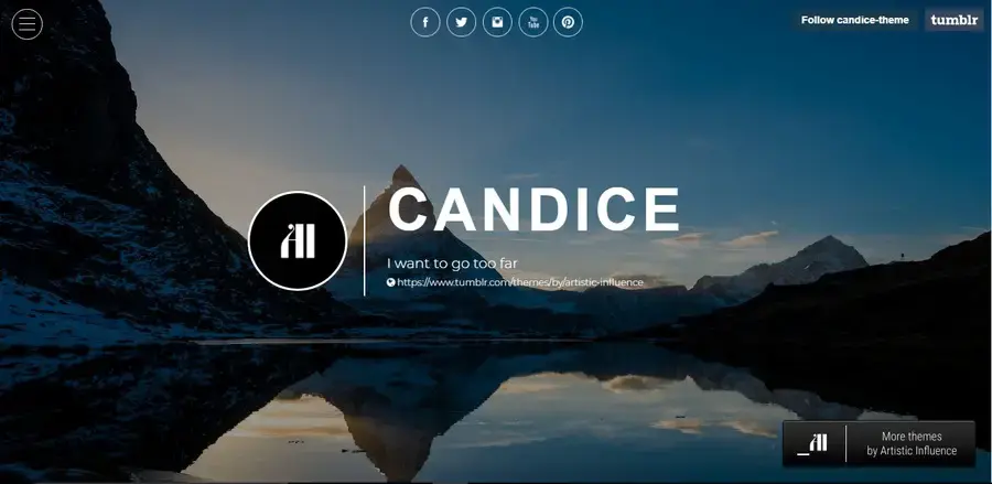 Candice - Free Tumbr Theme