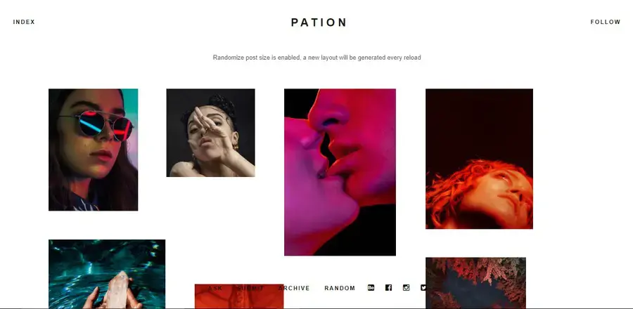 Pation - Free Tumbr Theme