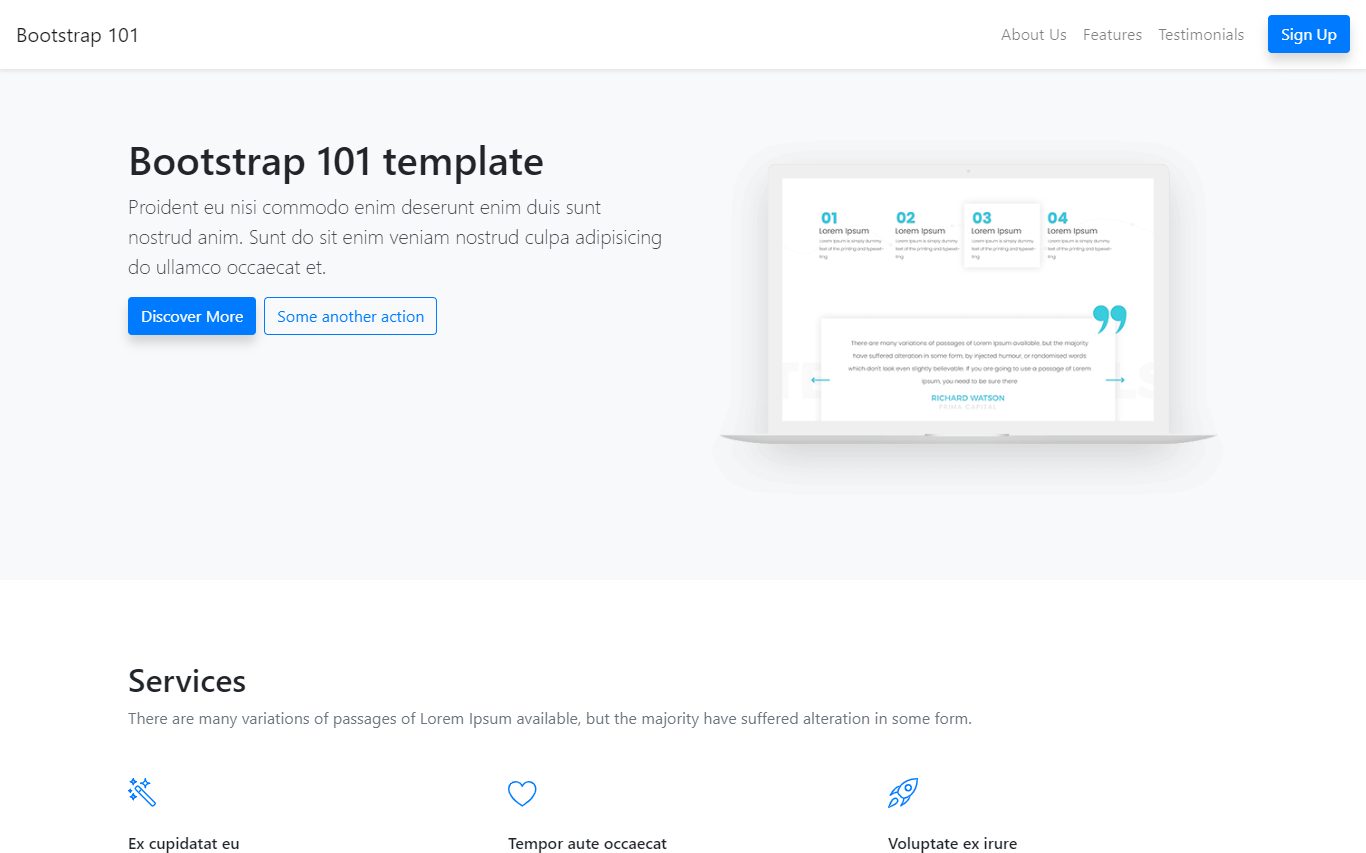 Learn Bootstrap by building a landing page